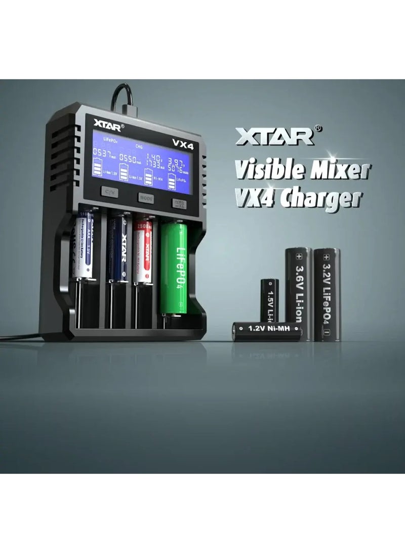 XTAR Visible Mixer VX4 Charger SET - Image 4